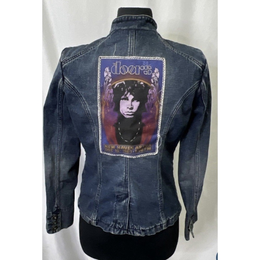 Vintage The Doors Jim Morrison Roadie Denim Jacket. Women's Large